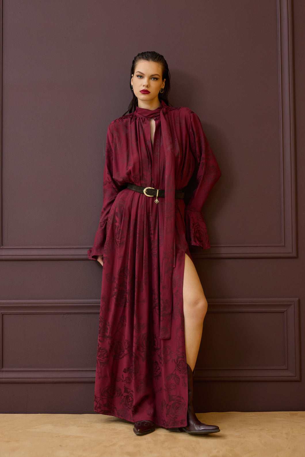 DAQUIRI DRESS BORDEAUX