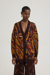 WHISKEY SOUR CARDIGAN BORDEAUX