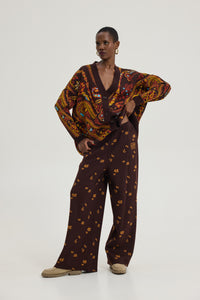 WHISKEY SOUR CARDIGAN BORDEAUX