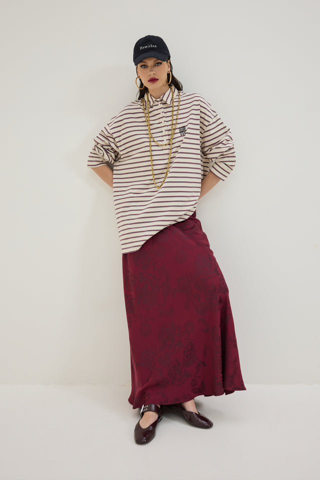 ROSEMARY SKIRT BORDEAUX