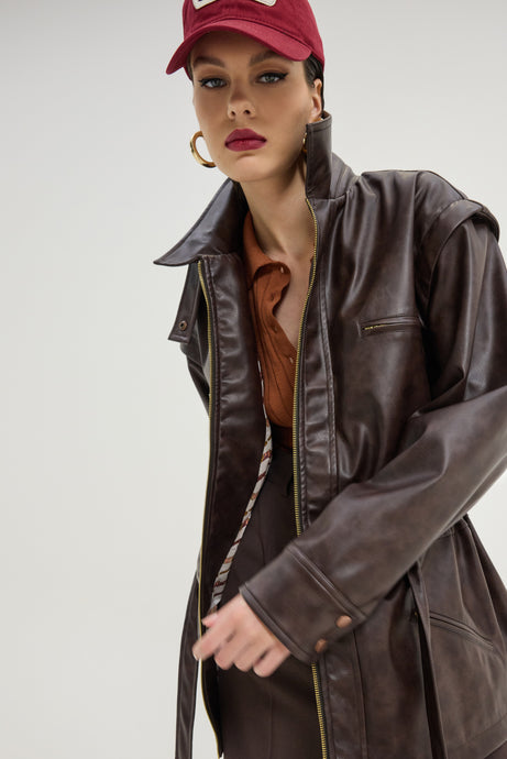 AMARETTO JACKET BROWN