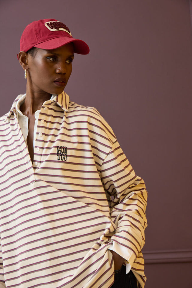 SIDECAR SWEATSHIRT GREY BORDEAUX