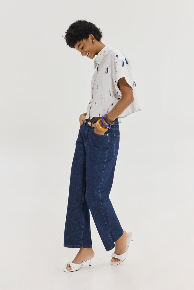 VENIAMIN DENIM PANTS DARK BLUE