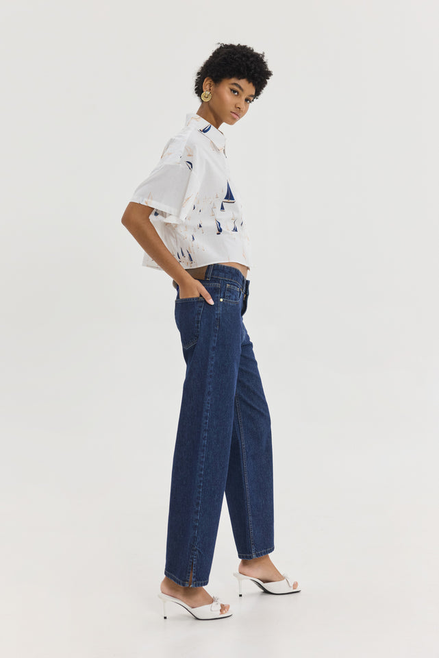 VENIAMIN DENIM PANTS DARK BLUE