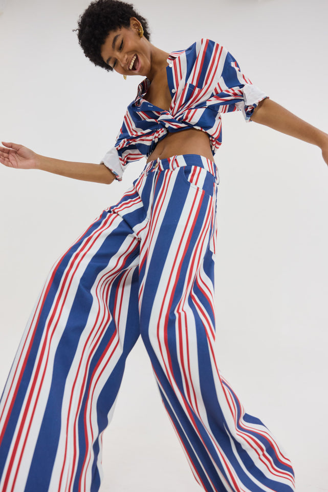 SALEM DENIM PANTS NAUTICA STRIPES