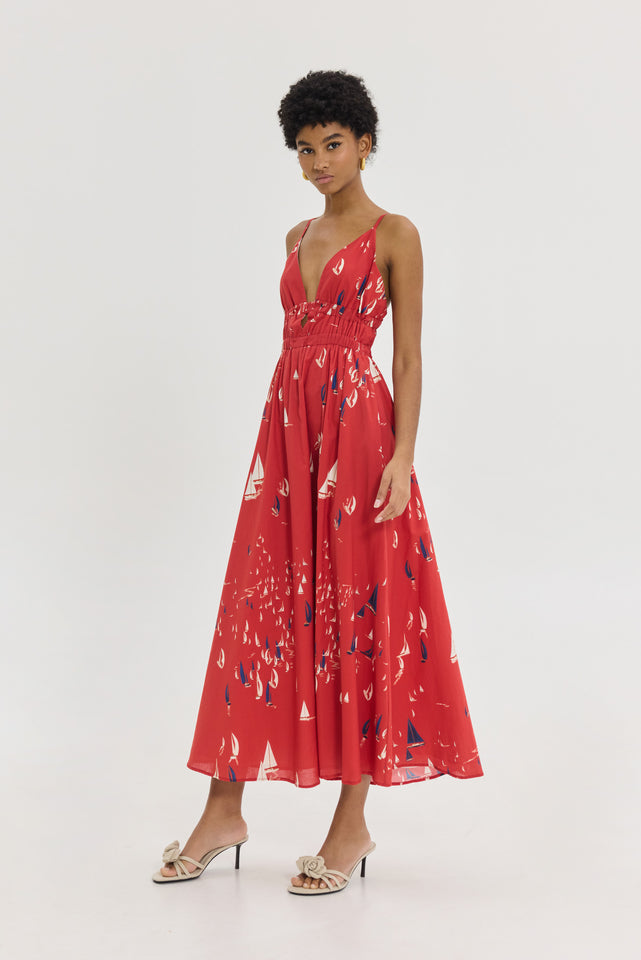 IRIANA DRESS RED