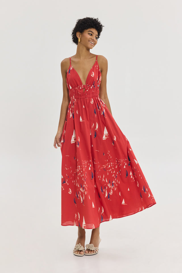 IRIANA DRESS RED