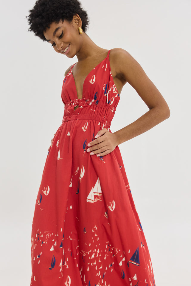 IRIANA DRESS RED