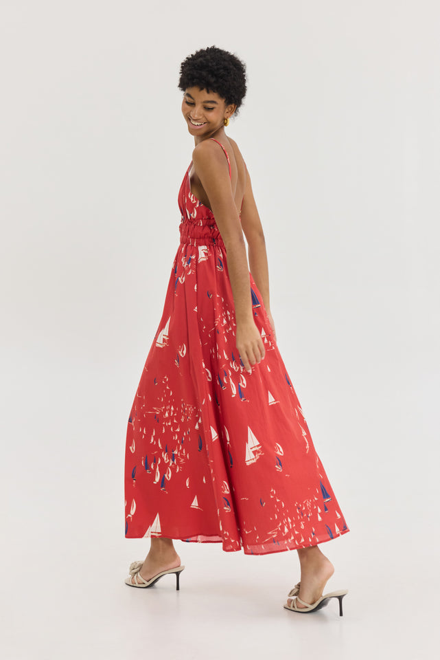IRIANA DRESS RED