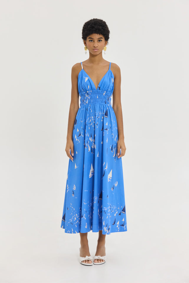 CHLOE DRESS BLUE
