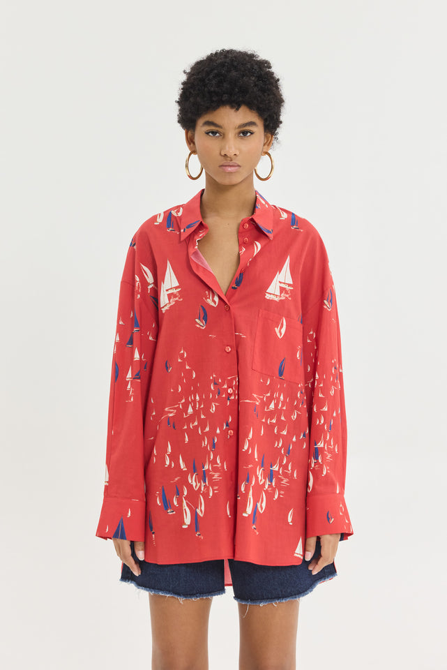 LORA SHIRT RED