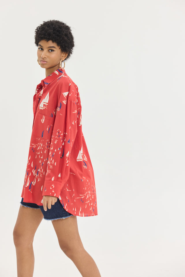 LORA SHIRT RED