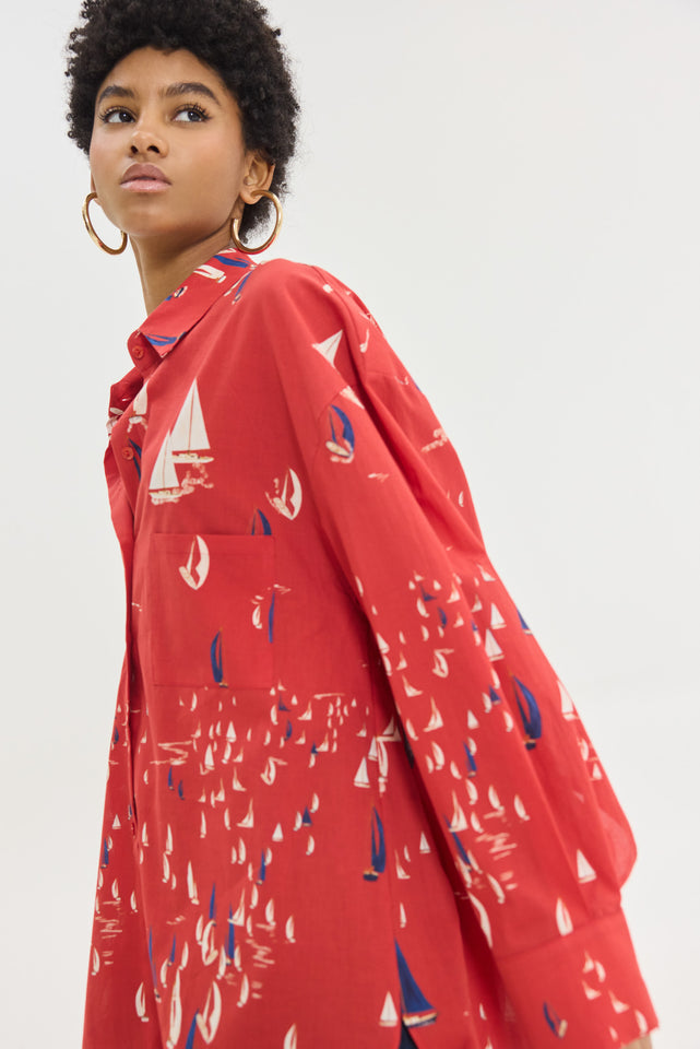 LORA SHIRT RED