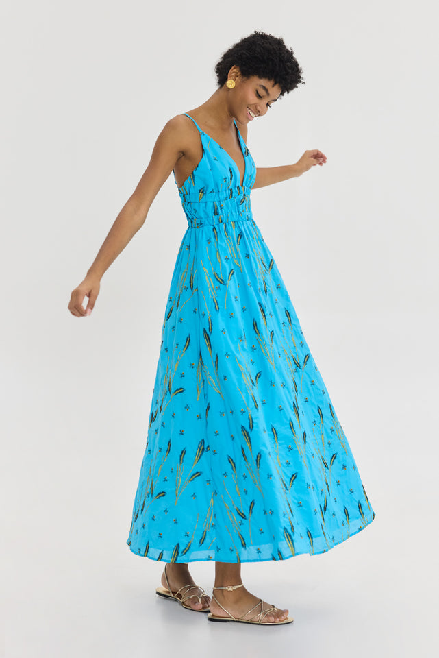 IRIANA DRESS TURQUOISE