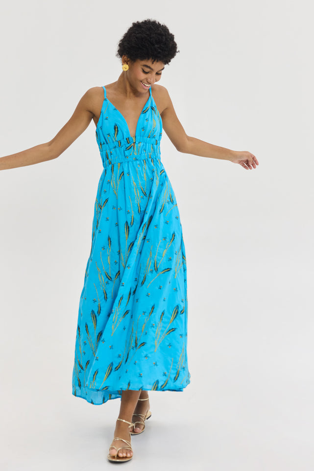 IRIANA DRESS TURQUOISE