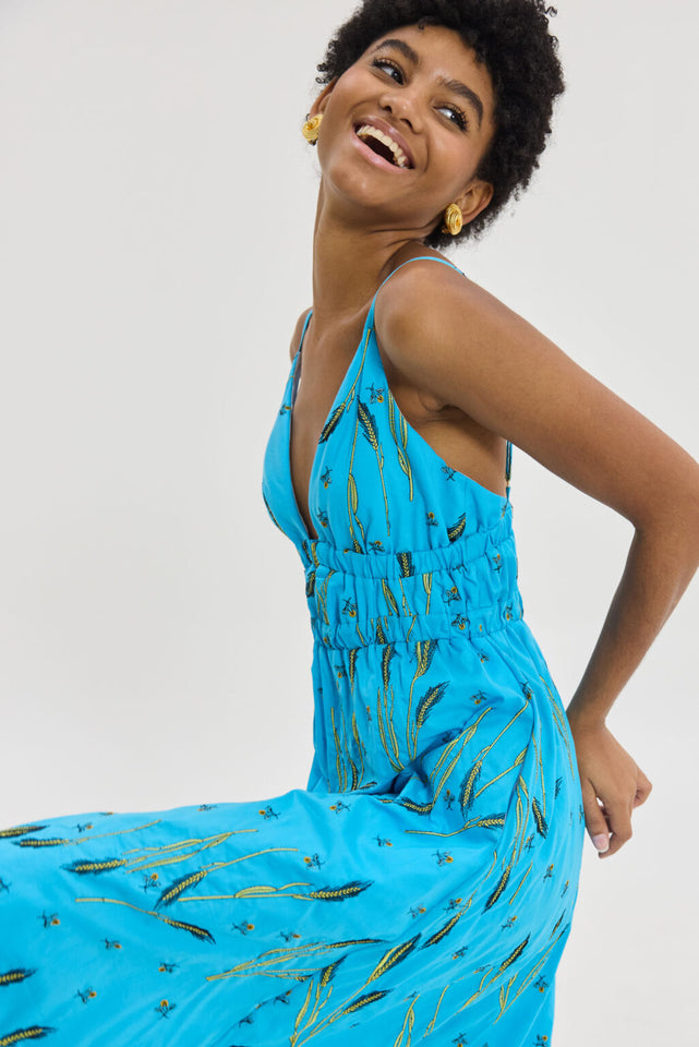 IRIANA DRESS TURQUOISE