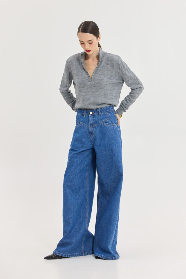 SAGITTARIUS DENIM PANTS MID BLUE