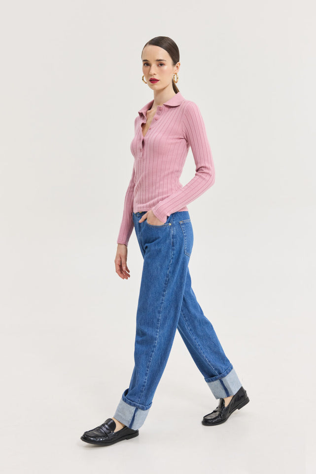 SPECTER KNITTED TOP PINK