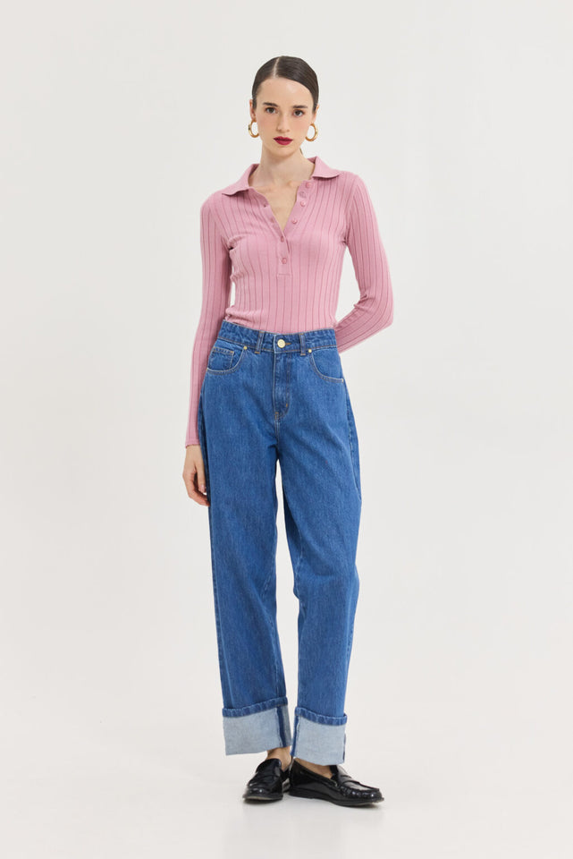 SPECTER KNITTED TOP PINK