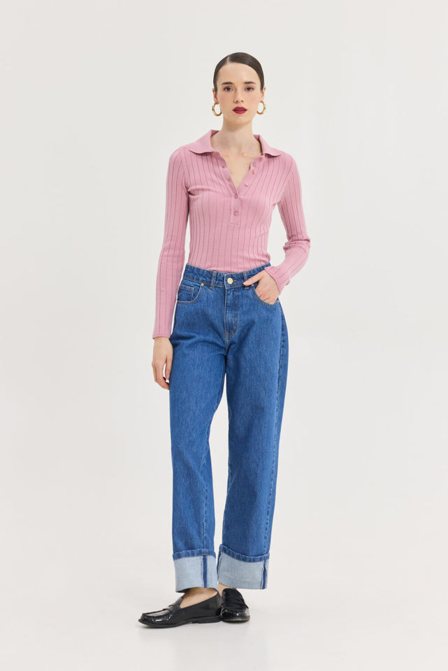 SPECTER KNITTED TOP PINK