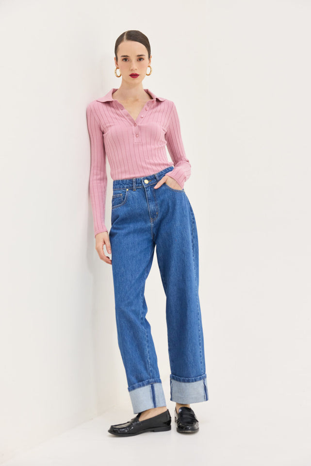 SPECTER KNITTED TOP PINK