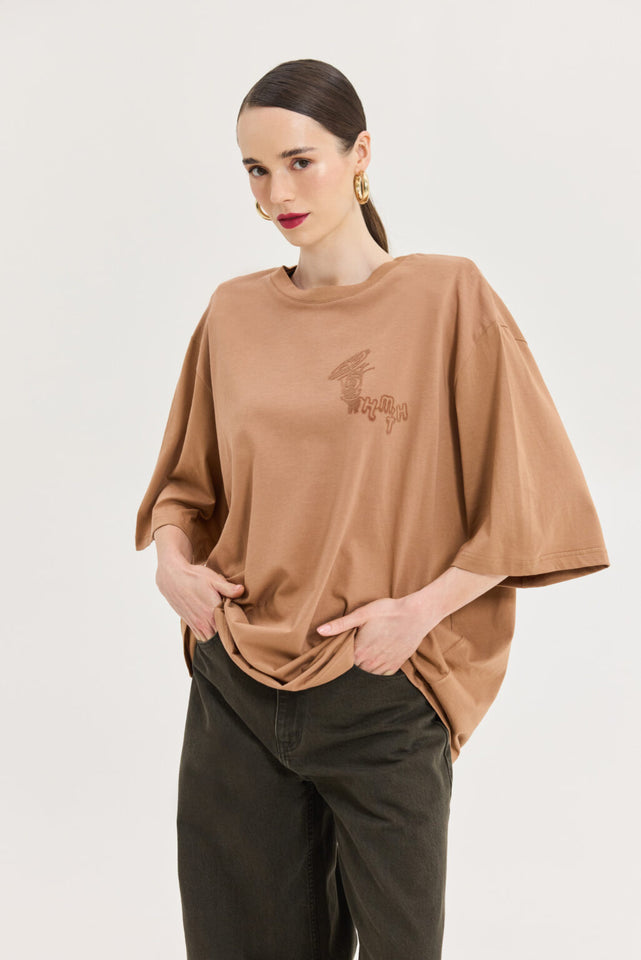 SAHARA T-SHIRT CAMEL