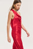 GOLD DRESS JACKQUARD RED