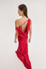 GOLD DRESS JACKQUARD RED