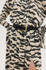 PEONY DRESS ZEBRA BEIGE
