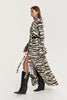 PEONY DRESS ZEBRA BEIGE
