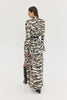 PEONY DRESS ZEBRA BEIGE