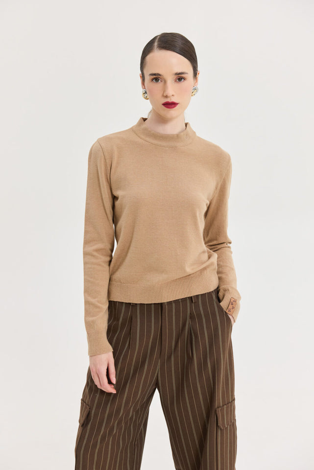 ZENITH KNITTED TOP BEIGE