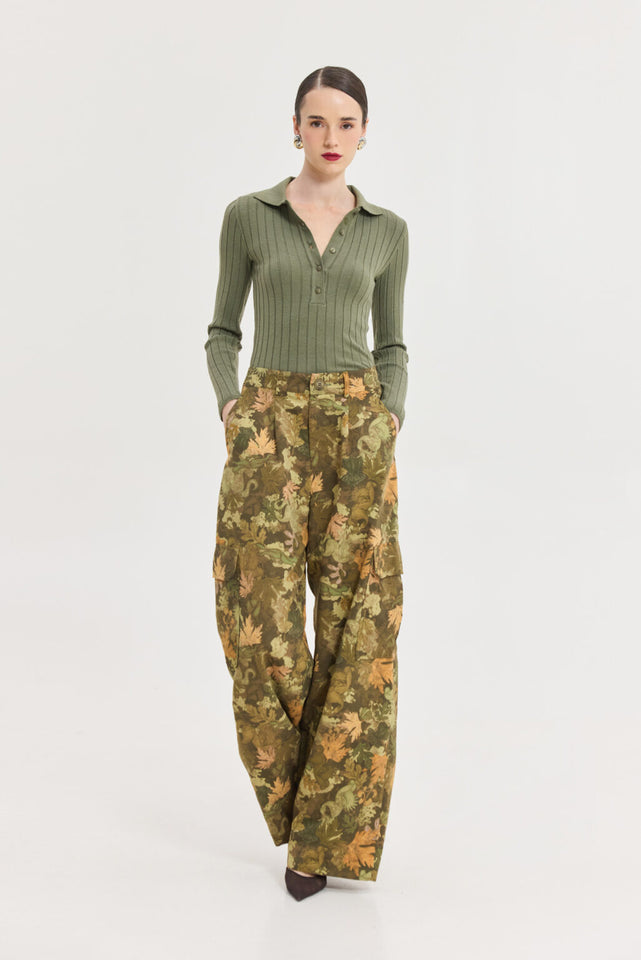 SPECTER KNITTED TOP KHAKI