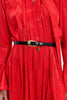PEONY DRESS JACQUARD RED