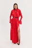PEONY DRESS JACQUARD RED