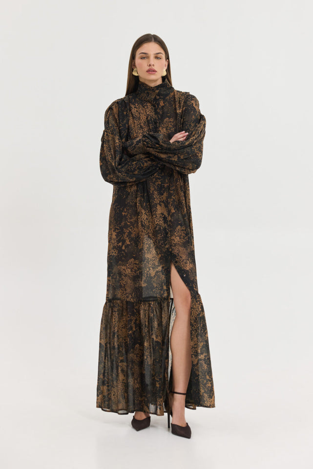 BRAMLE DRESS BROWN