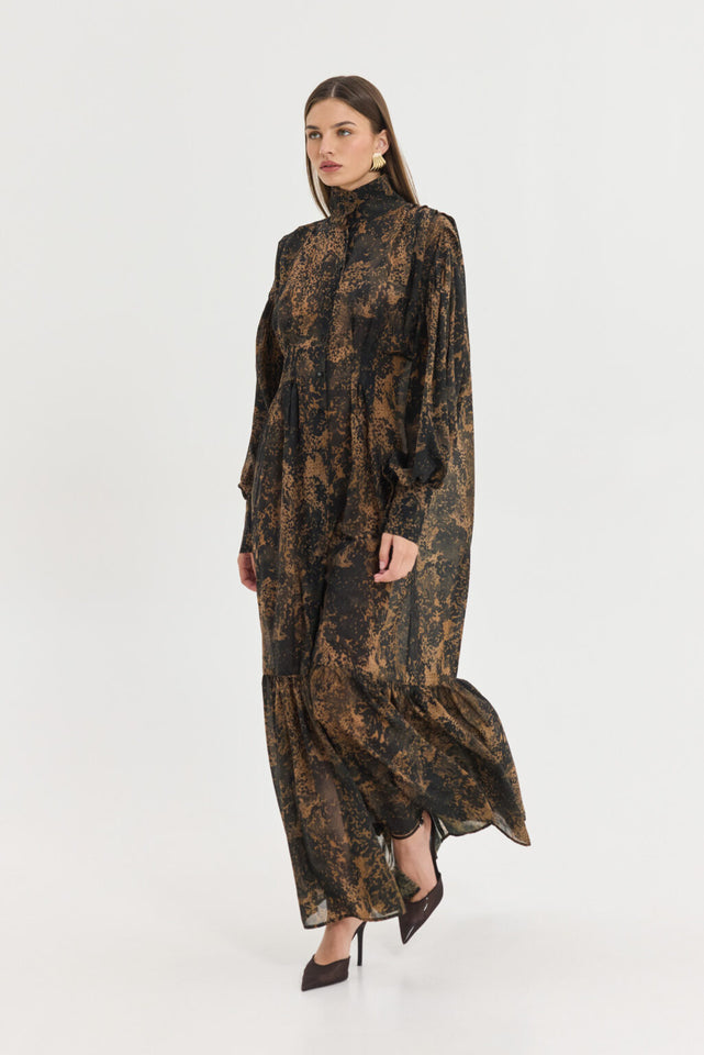 BRAMLE DRESS BROWN