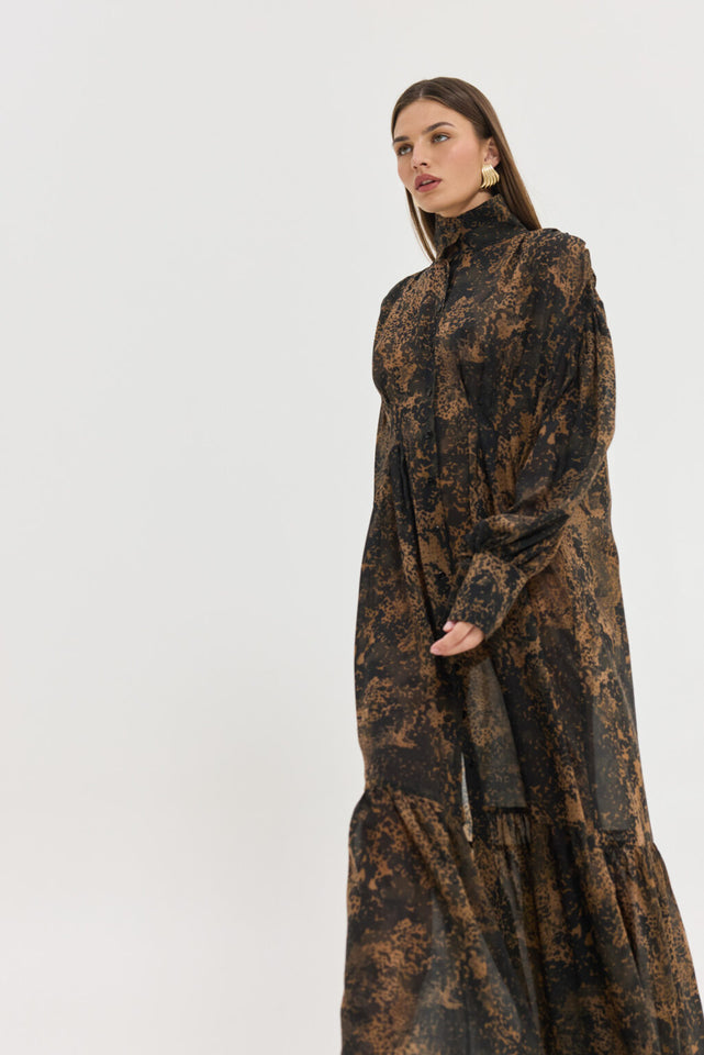 BRAMLE DRESS BROWN