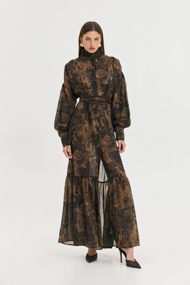 BRAMLE DRESS BROWN