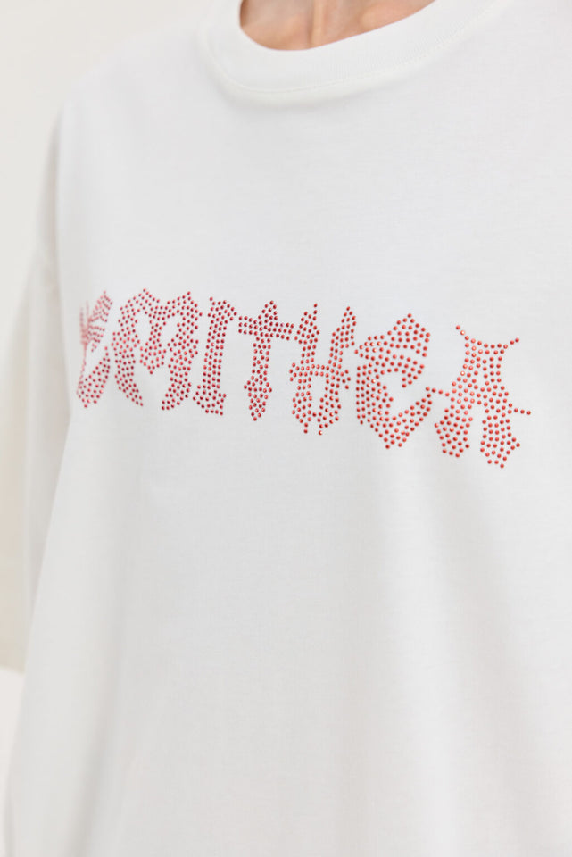 CHEETAH OFF WHITE T-SIRT METAL VIBES