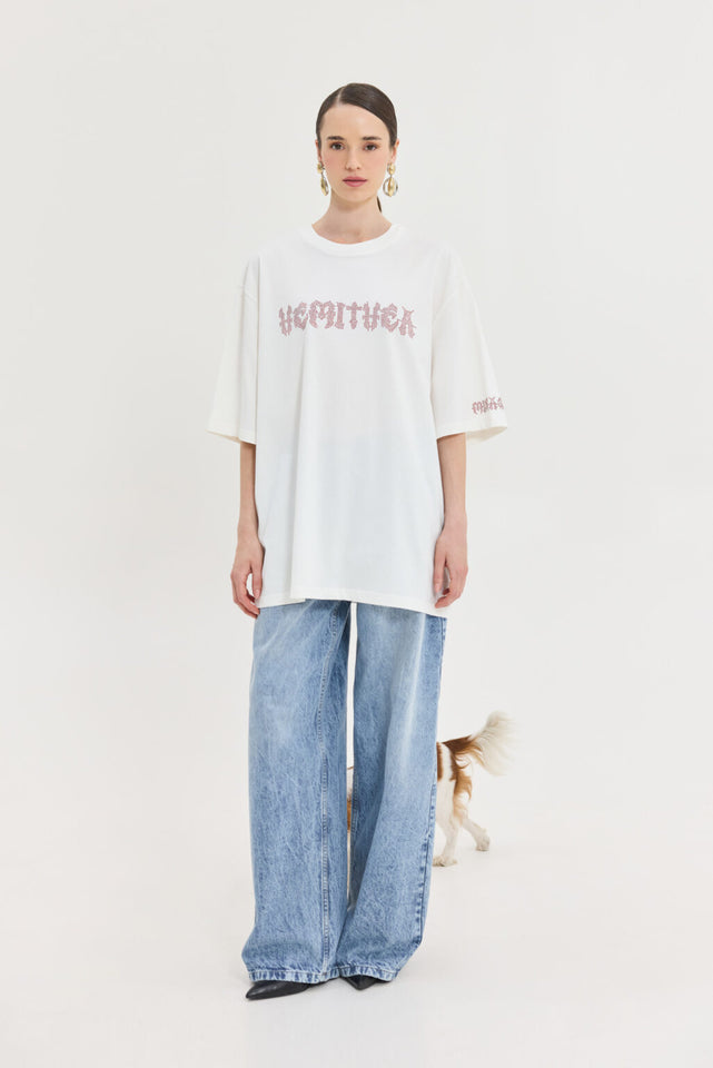 CHEETAH OFF WHITE T-SIRT METAL VIBES