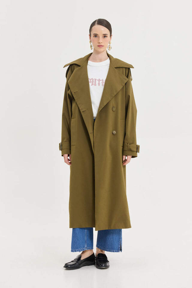 ASTRA TRENCHCOAT KHAKI
