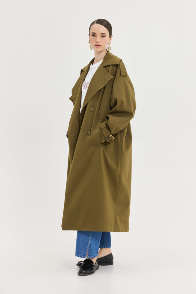 ASTRA TRENCHCOAT KHAKI