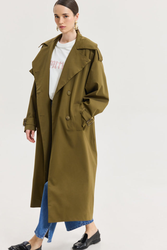 ASTRA TRENCHCOAT KHAKI
