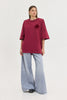 SAHARA T-SHIRT BORDEAUX