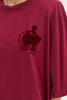 SAHARA T-SHIRT BORDEAUX