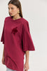 SAHARA T-SHIRT BORDEAUX