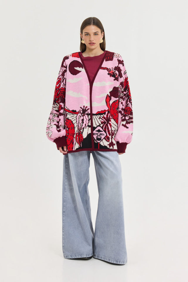 OLD FASHIONED CARDIGAN PINK