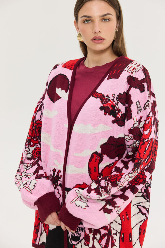 OLD FASHIONED CARDIGAN PINK