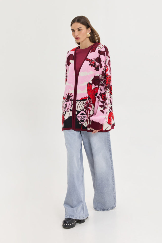 OLD FASHIONED CARDIGAN PINK